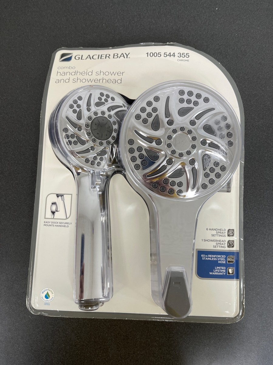 EasyDock 6-Spray Patterns 5 in. Wall Mount Dual Shower Heads in Chrome EasyDock 6-Spray Patterns 5 in. Wall Mount Dual Shower Heads in Chrome