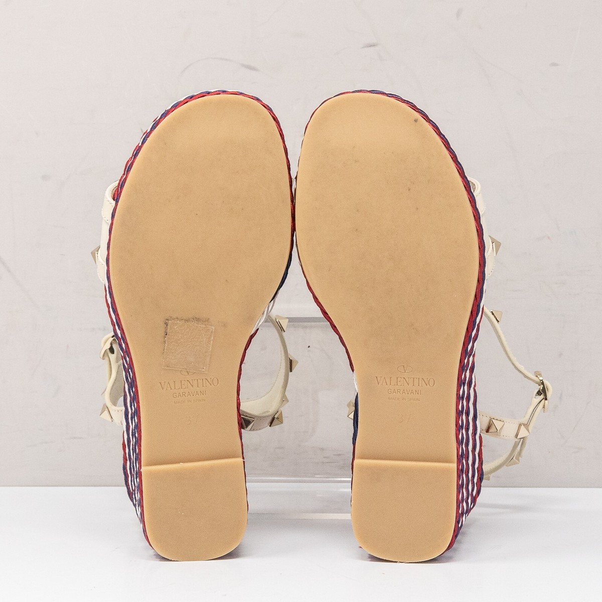 Valentino Garavani Rockstud Torchon Wedge Sandals Size 37 EU Valentino Garavani Rockstud Torchon Wedge Sandals Size 37 EU