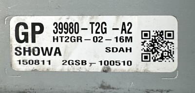 Honda Accord Steering Control Module Computer EPS 39980-t2g