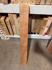 Curly Maple   Roasted Figured neck blank 30.5"x3.5"x 1.3" Strat Tele KD  Wide