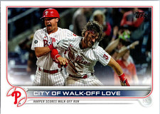 2022 Topps Series 1 Philadelphia Phillies City of Walk-Off Love 321 MLB Card