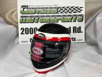 BELL RS-2 CRAVE MATTE/GLOSS BL/WH/RED Street Motorcycle Helmet M 7101997