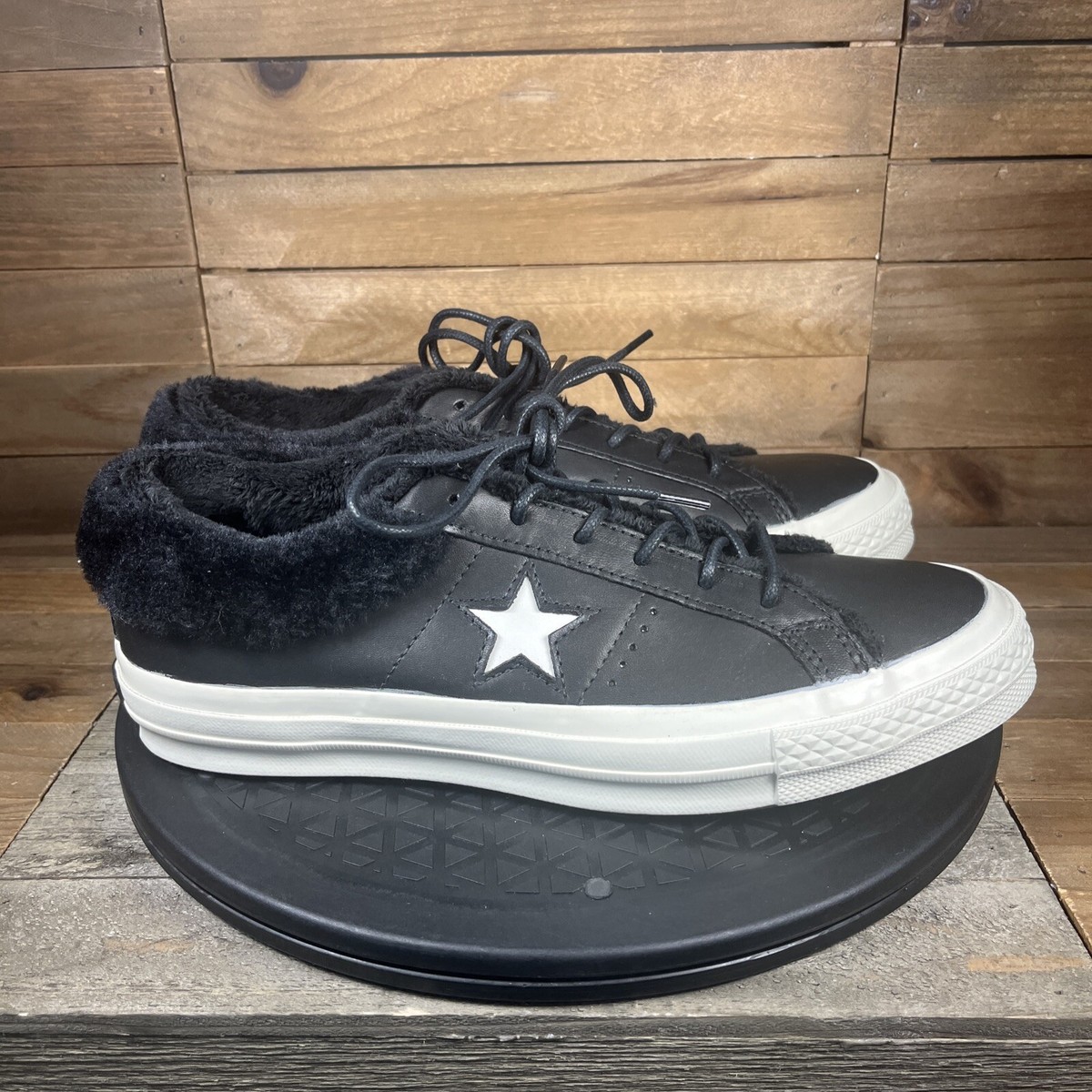 Converse one star ox faux fur lined sneaker Converse One Star Faux Fur Lined Low Top | Mercari main image 2