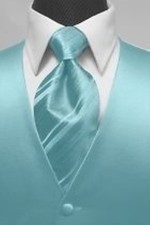 Brand New Luxury Premiere Tuxedo Vest Striped Necktie