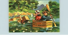 Postcard Chrome B.T. Babbitt's trade 1776 mark soap powder replica 