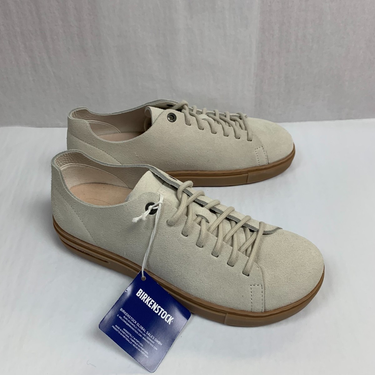 Birkenstock New w/ Box Bend Low Decon Antique White Nubuck Leather