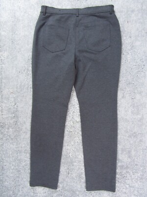 Chicos Pants Women So Slimming Grey Stretch Skinny Slim Tapered Business