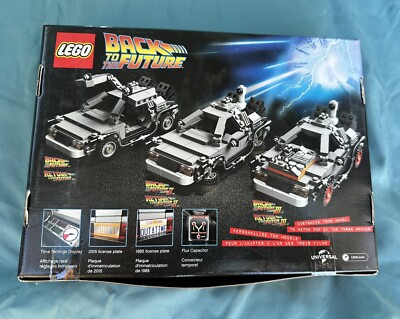 LEGO 21103 Back to the Future DeLorean Doc Brown Marty McFly Pre-Owned