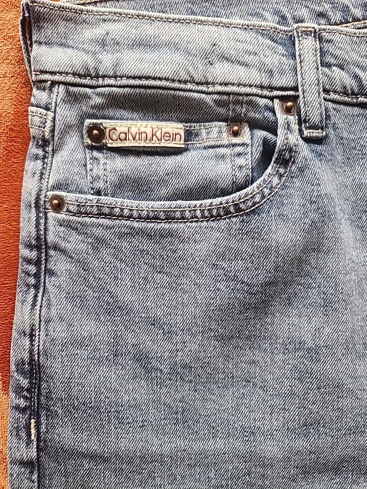 Brand New Calvin Klein Men's Standard Straight Jeans Blue 33 x 30 MSRP $89