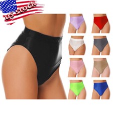 Womens Shiny Stretchy Shorts Gym Workout Booty Dance Hot Pants Dance Bottoms