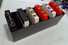 Lot of 6 8-Track Cartridges with Storage Case Black  White