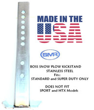 Snow Plow Snowplow Kickstand Stand Boss Straight Blade Stainless Steel Made Usa