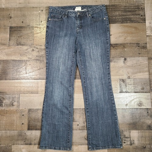 Liz Claiborne Bootcut Jeans Womens 6P Petites MidRise Stretch Rinse