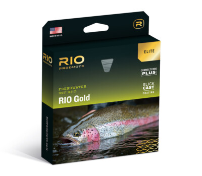 RIO GOLD Elite Trout Schwimmschnur mit 2x Schlaufen WF-4F, 5F, 6F