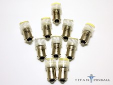 10 Pack - 6.3 Volt Led Superior Dome 4447 Base Ba9s Pinball - Warm White 10 Pack - 6.3 Volt Led Superior Dome 4447 Base Ba9s Pinball - Warm White