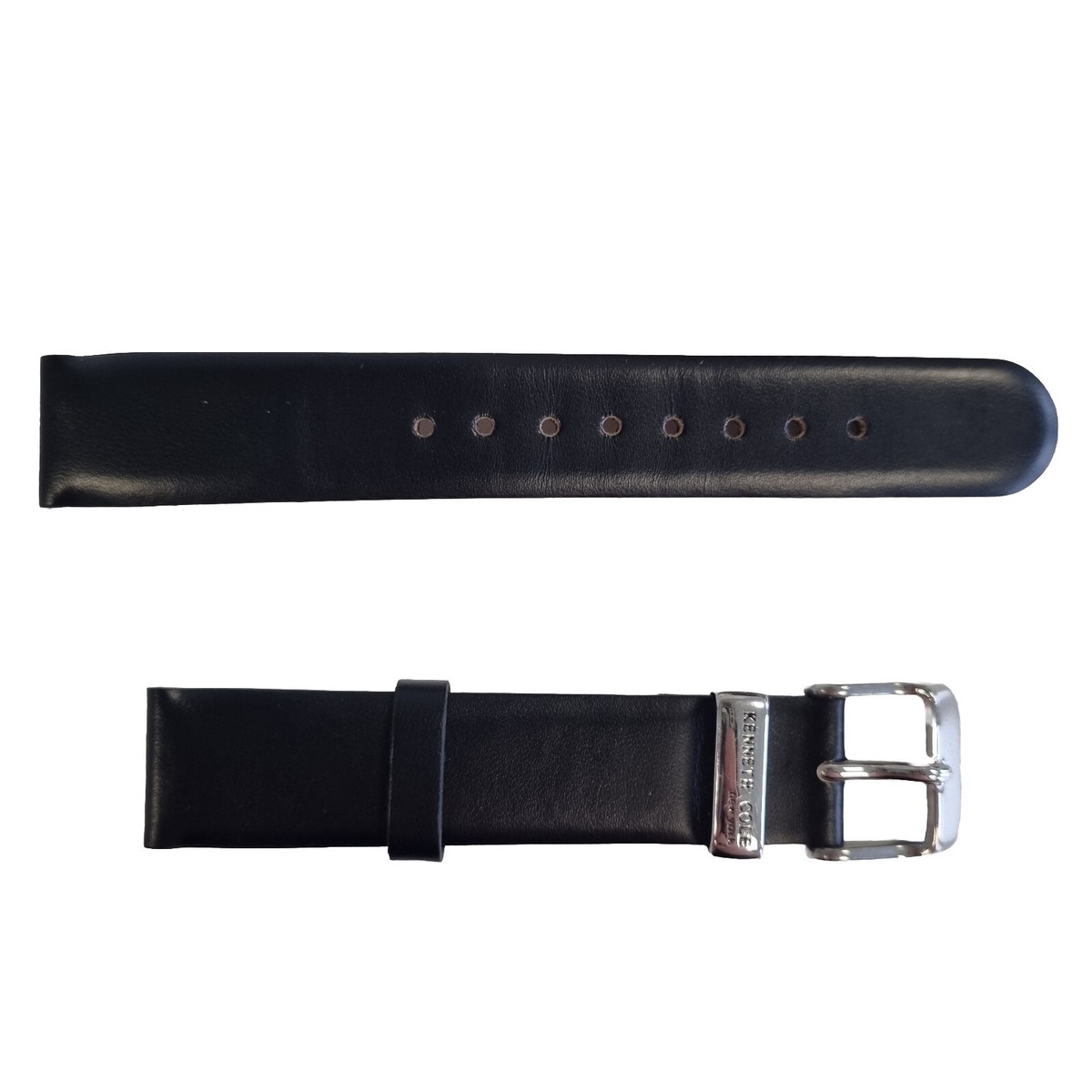 Kenneth Cole New York Black Leather Watch Strap 17mm New Old Stock (No Pins)