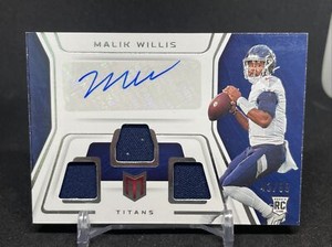 2022 PANINI CHRONICLES MOMENTUM MALIK WILLIS RPA /99 TENNESSEE TITANS RC