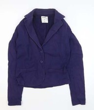 Sandwich Womens Blue Jacket Blazer Size S Button