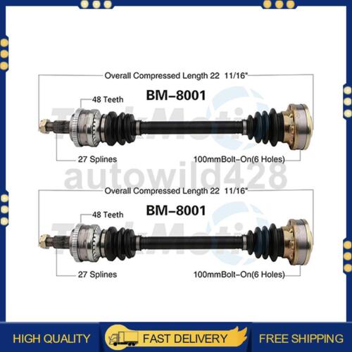2PCS TrakMotive CV Axle Joint Shaft Rear Left Right For BMW 318i 1991-1992 - Picture 1 of 2