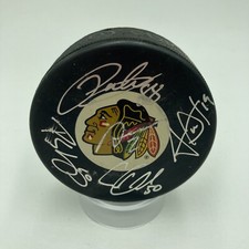 2012-13 Chicago Blackhawks Stanley Cup Team Signed Hockey Puck JSA COA