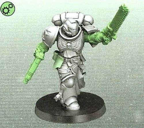 Warhammer 40k Bitz: Black Templars - Primaris Crusader Squad - Head E, 0,75 - Foto 6