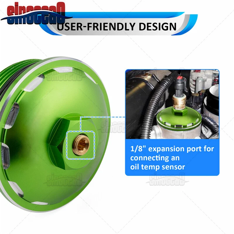 Tampa do filtro de combustível com O-ring para 2003-2007 Ford F250 F350 F450 F550 Super Duty 6.0L - Imagem 3 de 4