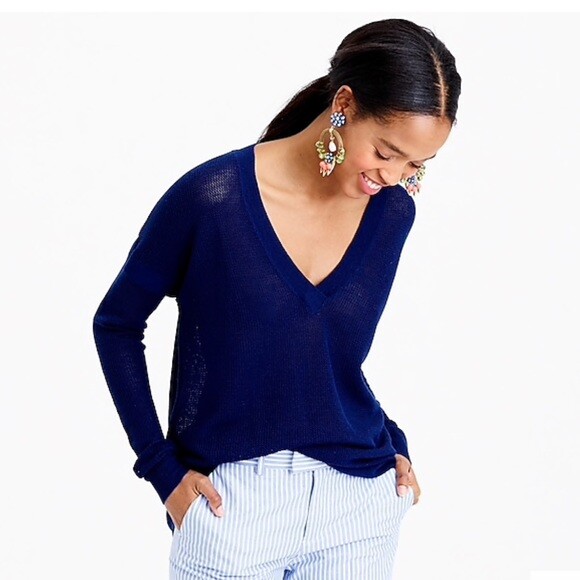 boxy v neck sweater