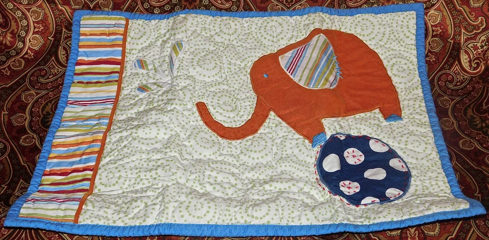 Pottery Barn Niños CIRCUS FRIENDS Animales Payasos Cuna Bebé Guardería Acolchada Falsa Foto 3 de 4