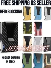 Men's Money Clip Minimalist Slim RFID Blocking  Card Holder