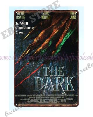 1993 The Dark horror movie poster metal tin sign metal wall stars art decor