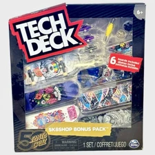 Tech Deck SK8SHOP Bonus Pack SANTA CRUZ 50 Years Fingerboards 6 Boards  New