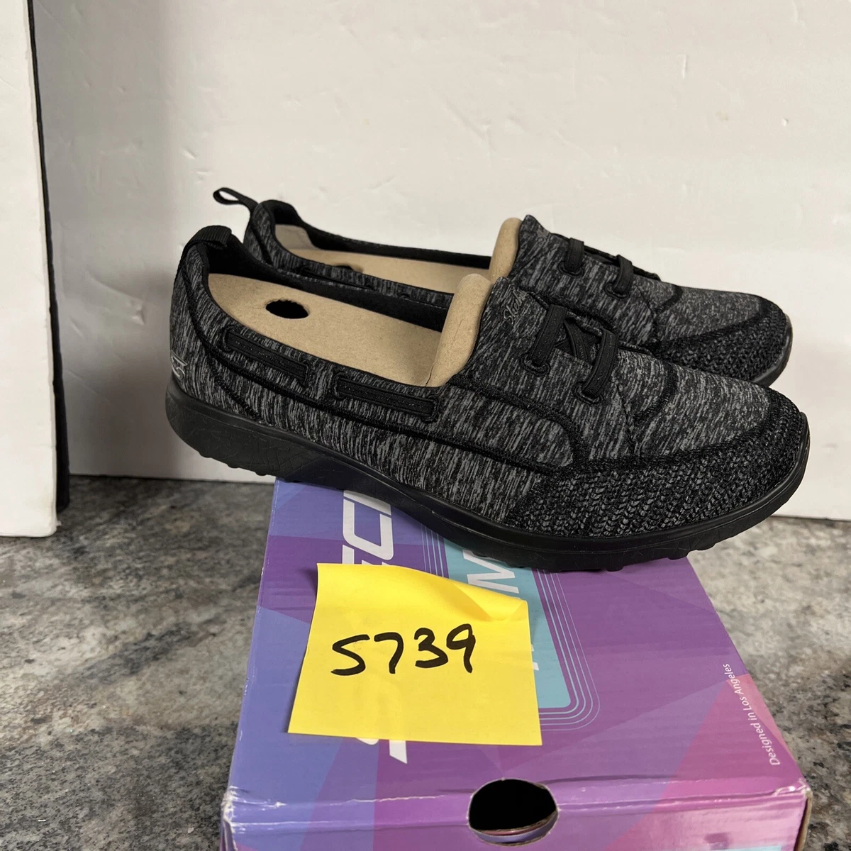 Skechers microburst bungee slip on shoe sale