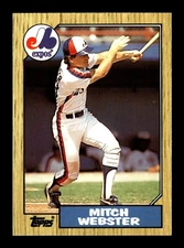 1987 Topps Tiffany #442 Mitch Webster - Montreal Expos - MINT