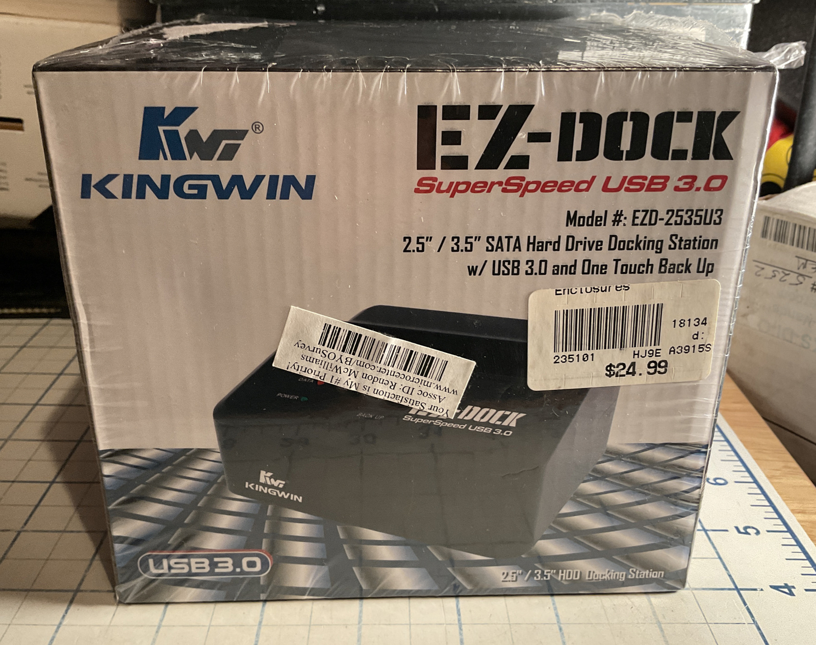 New Kingwin EZD2535 EZDock 2.5Inch/3.5Inch SATA Hard Drive Dock