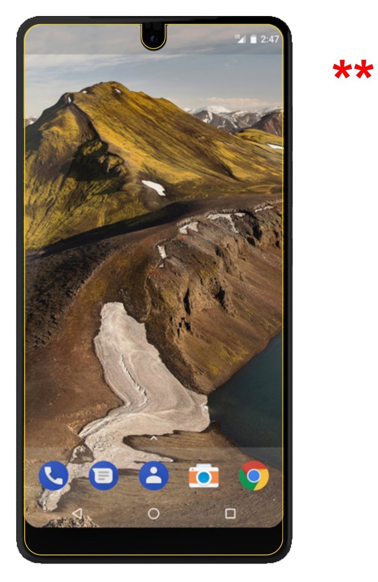 dipos I 2X Pellicola Protettiva Compatibile con Essential PH-1 Pellicola di Protezione Cristallo
