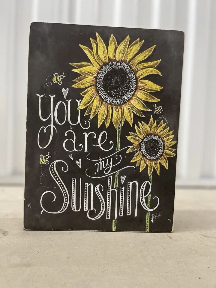 Primitives by Kathy Chalk Sign, Sunflowers - You Are My Sunshine (26853) - Image 2 of 4