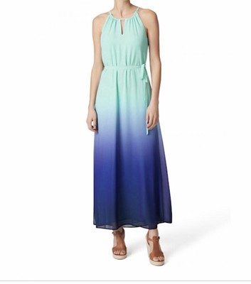 Jeanswest Ombre Halter Blue Maxi Dress 