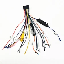 Car Stereo Radio Wiring Harness Adapter DVD Connector Cable Power Cord Plastic