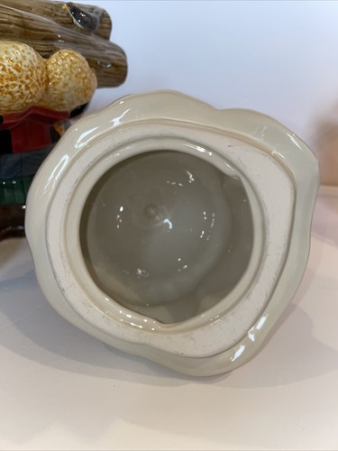 Sakura Debbie Mumm Woodland 12" Santa Cookie Jar Canister Hand Painted 1998 - Picture 10 of 12