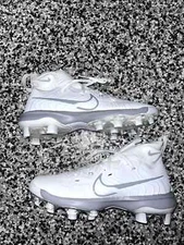 Nike Alpha Huarache NXT MCS White Gray Baseball Cleats DJ6519-103 Size 8-11.5