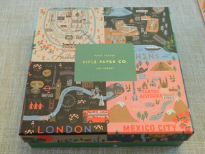 MAPS Jigsaw PUZZLE 500 Pieces Cairo Venice Paris Athens Sydney RIFLE PAPER CO