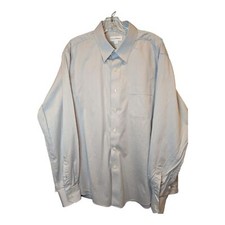 Tommy Bahama light grey long sleeve button up shirt. Men's size 17, 36-37.