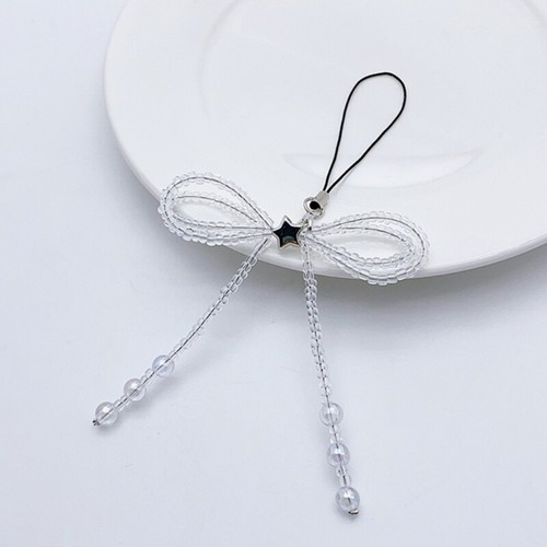Sweet Cool Phone Chain Anti-Lost Strap Lanyard Bead Bowknot Phone Case Keychain - Zdjęcie 7 z 8