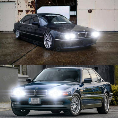 For 1999-2001 BMW E38 740i 740iL 750iL H7 & H1 LED Headlight 6000K 4x ...
