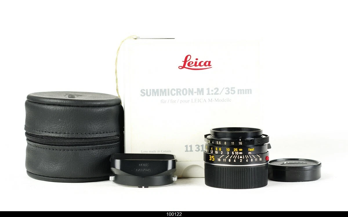 *Leica Leitz Summicron-M 35mm/F2.0 35/2 Ver.4 7 Elements Black Lens Canada Mint-