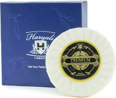 Jabón de afeitar Premium jabón de afeitar de Haryali London para todos los colores de piel