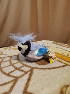 Wild Republic Audubon Approx 5'' Blue Jay Bird Plush Working Sound wTag