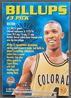 1997 WHEELS SPORTS SIGNATURE 1997 DRAFT ROOKIE CHAUNCEY BILLUPS