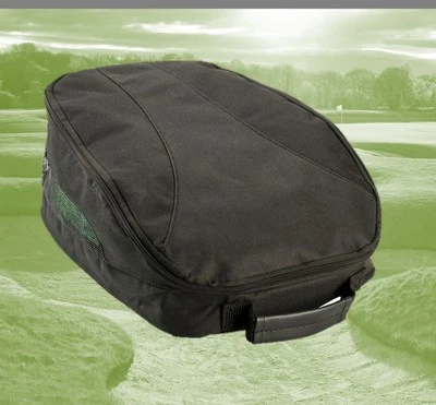 Izzo Nylon Reißverschluss, wasserabweisend, Mesh-Einsatz belüftet, schwarz Golfschuhtasche