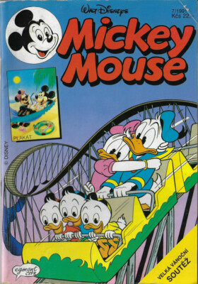 Mickey Mouse Tschechien Nr. 7/1991 Magazin Egmont Z2- 1991 CSFR mit Beilage Rar!